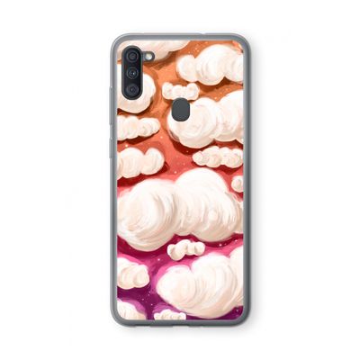 Katoen Wolken: Samsung Galaxy A11 Transparant Hoesje