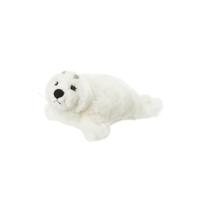 Nature Planet Pluche zeehond knuffel - wit - 16 cm