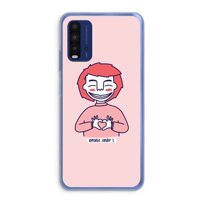 Hartje: Xiaomi Redmi 9T Transparant Hoesje