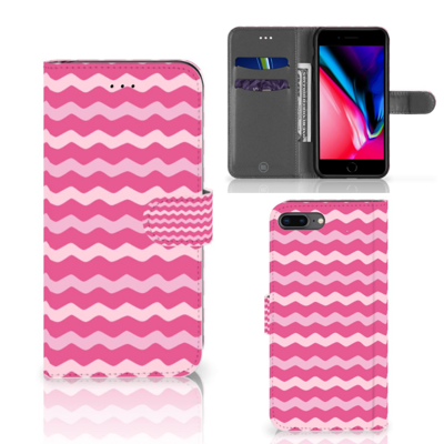 Apple iPhone 7 Plus | 8 Plus | Telefoon Hoesje | Waves Pink
