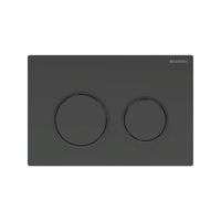 Geberit Drukplaat Omega 20 voor 2-toets Spoeling Mat Zwarte Ringen Zwart Geberit Drukplaat Omega 20 voor 2-toets Spoeling Mat Zwarte Ringen Zwart