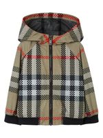 Burberry Kids veste à capuche avec motif à carreaux - Tons neutres - thumbnail