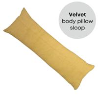 PandaHug Velvet Body Pillow Kussensloop Goud (45x145 cm)