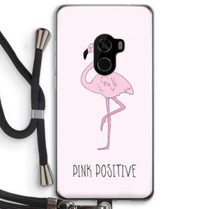 Pink positive: Xiaomi Mi Mix 2 Transparant Hoesje met koord