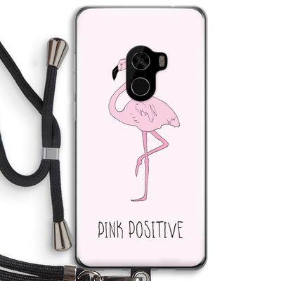 Pink positive: Xiaomi Mi Mix 2 Transparant Hoesje met koord