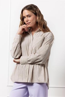 Studio Anneloes Olly Pinstripe Blouse 12686 Blouse 1490 Kit/black
