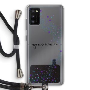 Sterren: Samsung Galaxy A41 Transparant Hoesje met koord