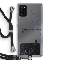 Sterren: Samsung Galaxy A41 Transparant Hoesje met koord