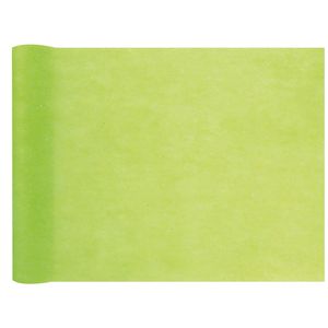 Tafelloper op rol - appelgroen - 30 cm x 10 m - non woven polyester