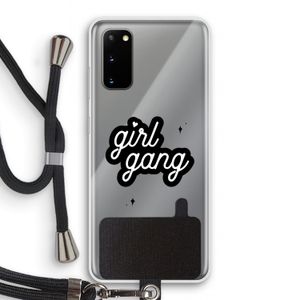 Girl Gang: Samsung Galaxy S20 Transparant Hoesje met koord