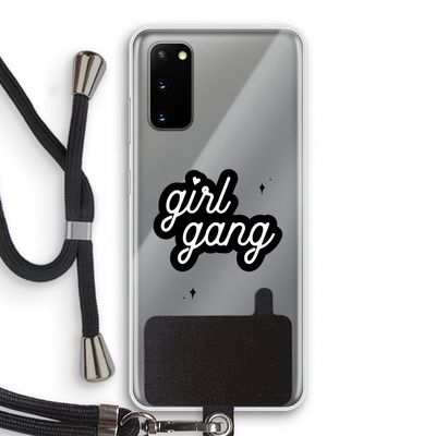 Girl Gang: Samsung Galaxy S20 Transparant Hoesje met koord
