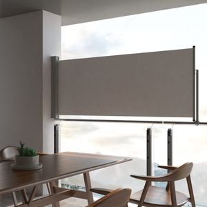 VidaXL Tuinscherm uittrekbaar 100x300 cm grijs