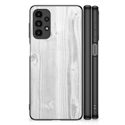 Samsung Galaxy A13 4G Houten Print Telefoonhoesje White Wood