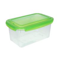 Vershoudbakje 2,5 liter - transparant - kunststof - 24 x 15 x 12 cm - Luchtdicht afgesloten