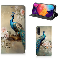 Hoesje maken voor Samsung Galaxy A50 Vintage Pauwen