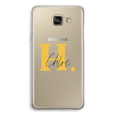 Amber Script: Samsung Galaxy A5 (2016) Transparant Hoesje