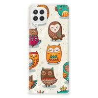Samsung Galaxy A22 4G | M22 | TPU Hoesje | Vrolijke Uilen
