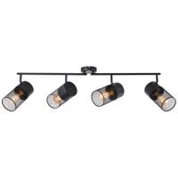 Brilliant Zwarte plafondlamp Kamolo 4x E27 99726/76 - thumbnail