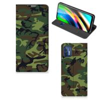 Motorola Moto G9 Plus | Hoesje met Magneet | Army Dark