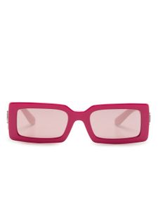 Dolce & Gabbana Eyewear lunettes de soleil teintées à monture rectangulaire - Rose