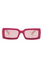 Dolce & Gabbana Eyewear lunettes de soleil teintées à monture rectangulaire - Rose - thumbnail