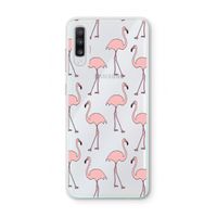 Anything Flamingoes: Samsung Galaxy A70 Transparant Hoesje