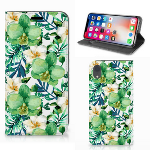 Apple iPhone Xr Smart Cover Orchidee Groen