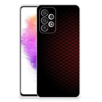 Samsung Galaxy A73 5G | TPU bumper | Geruit Rood