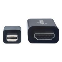 Manhattan 153287 DisplayPort-kabel Mini-displayport / HDMI Adapterkabel Mini DisplayPort-stekker, HDMI-A-stekker 1.80 m Zwart - thumbnail
