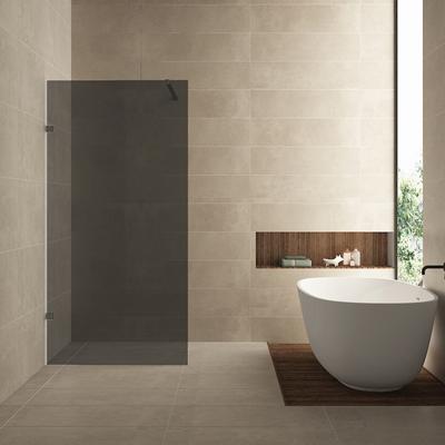 Inloopdouche Wiesbaden Less 80x200 cm 8 mm Nano Rookglas Gunmetal