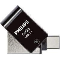 Philips 2 in 1 Black 64GB OTG USB C + USB 3.1 - thumbnail