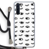 Eye pattern #2: Oppo A91 Transparant Hoesje met koord