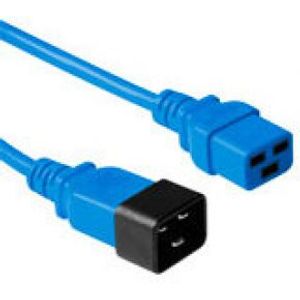 ACT Netsnoer C19 - C20 blauw 0,6 m