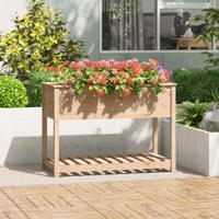 Plantenbak met schap 111,5x54x81 cm massief grenenhout Plantenbak met schap 111,5x54x81 cm massief grenenhout