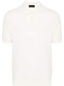 Roberto Collina polo en maille fine - Blanc