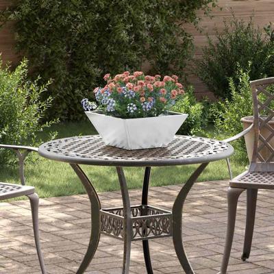 Tuin Kom Plantenbak 5 pcs Zilver 35 x 35 x 15 cm