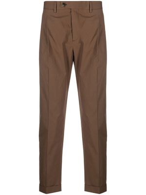 Dell'oglio pantalon chino Robert à coupe fuselée - Marron