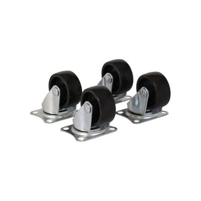 Trailergear 4 x zwenkwiel 40 mm. zwart
