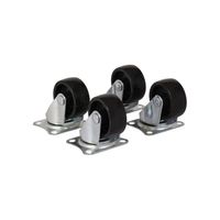 Trailergear 4 x zwenkwiel 40 mm. zwart