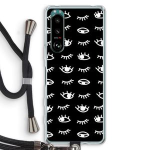 Eye pattern #3: Sony Xperia 5 III Transparant Hoesje met koord