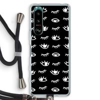 Eye pattern #3: Sony Xperia 5 III Transparant Hoesje met koord