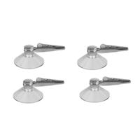 Zuignap clips met krokodillen ophang klem van 4 cm - 4x - Versieringen/feestartikelen ophangen