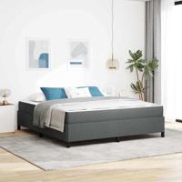 Boxspring bed Donkergrijs, Zwart 180 x 200 cm