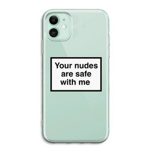 Safe with me: iPhone 11 Transparant Hoesje