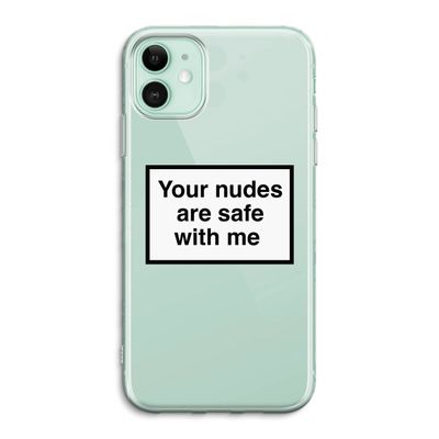 Safe with me: iPhone 11 Transparant Hoesje