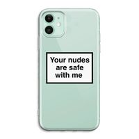 Safe with me: iPhone 11 Transparant Hoesje