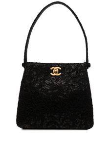 CHANEL Pre-Owned sac à main CC à sequins (1998) - Noir