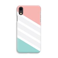 Strepen pastel: iPhone XR Volledig Geprint Hoesje