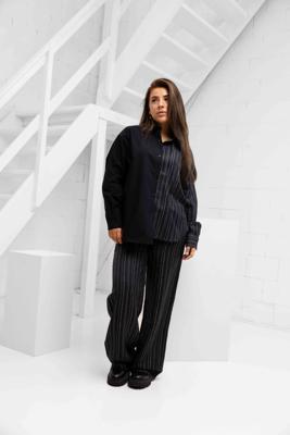 Off The Pitch Asymmetric Striped Set Dames Zwart - Maat S - Kleur: WitZwart | Soccerfanshop
