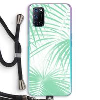 Palmbladeren: Oppo A92 Transparant Hoesje met koord